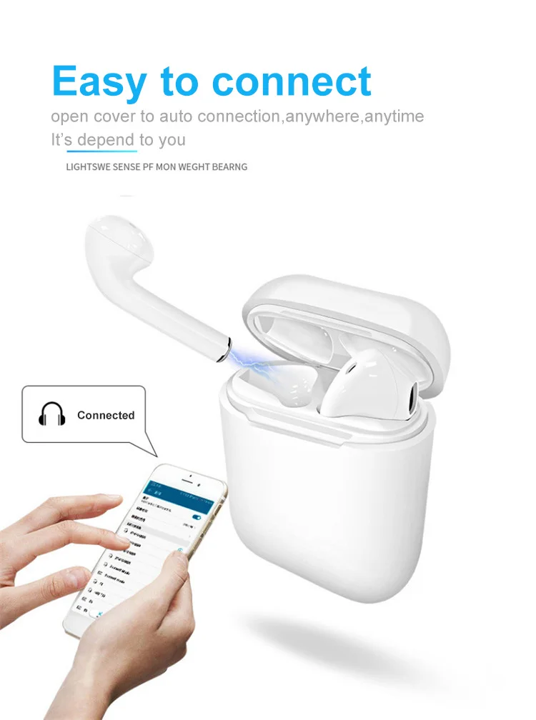 i9s tws bluetooth 5.0 headphones stereo earphone wireless earbuds with mobile phone - ANKUX.COM