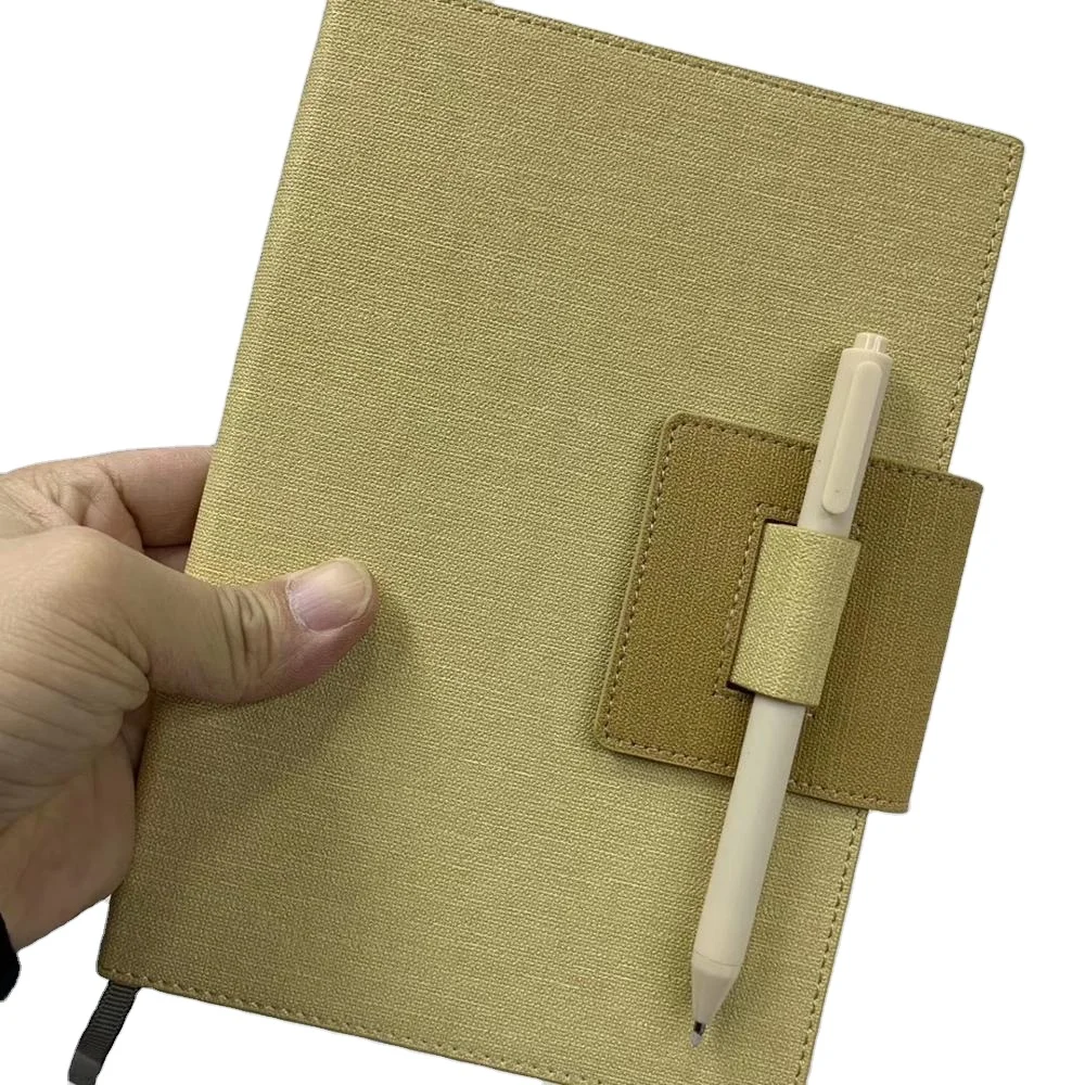 

A5 schoolmate cover leather waiter pen gift customized office book notebook diary