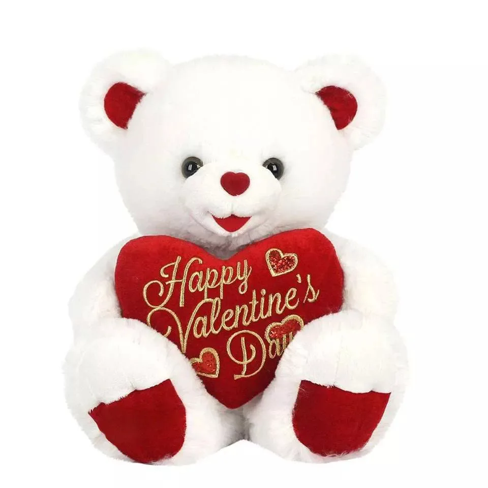 

Stuffed Animals Sweet heart Red Soft Happy Valentine's Day Plush Teddy Bear Gifts for Girls