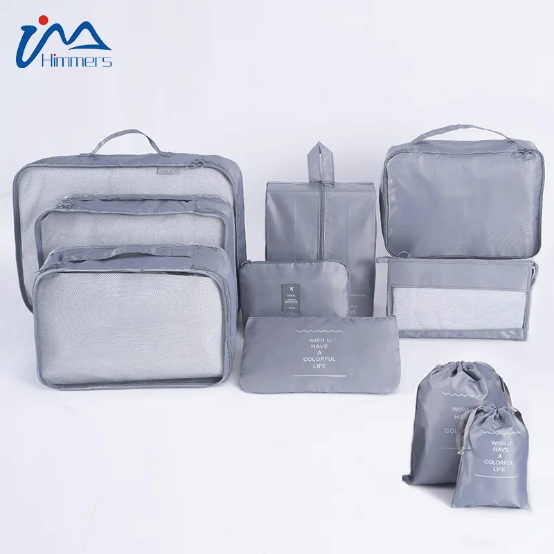 

Custom polyester travel organizer bags Large Capacity luggage Packing cubes Waterproof laundry storage bag