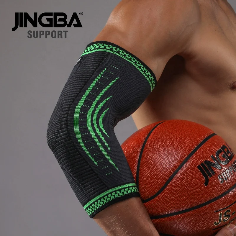 JINGBA Factory Wholesale Adjustable Sport Protection Guards Basketball Tennis Elbow Pads Sports Arms Sleeve