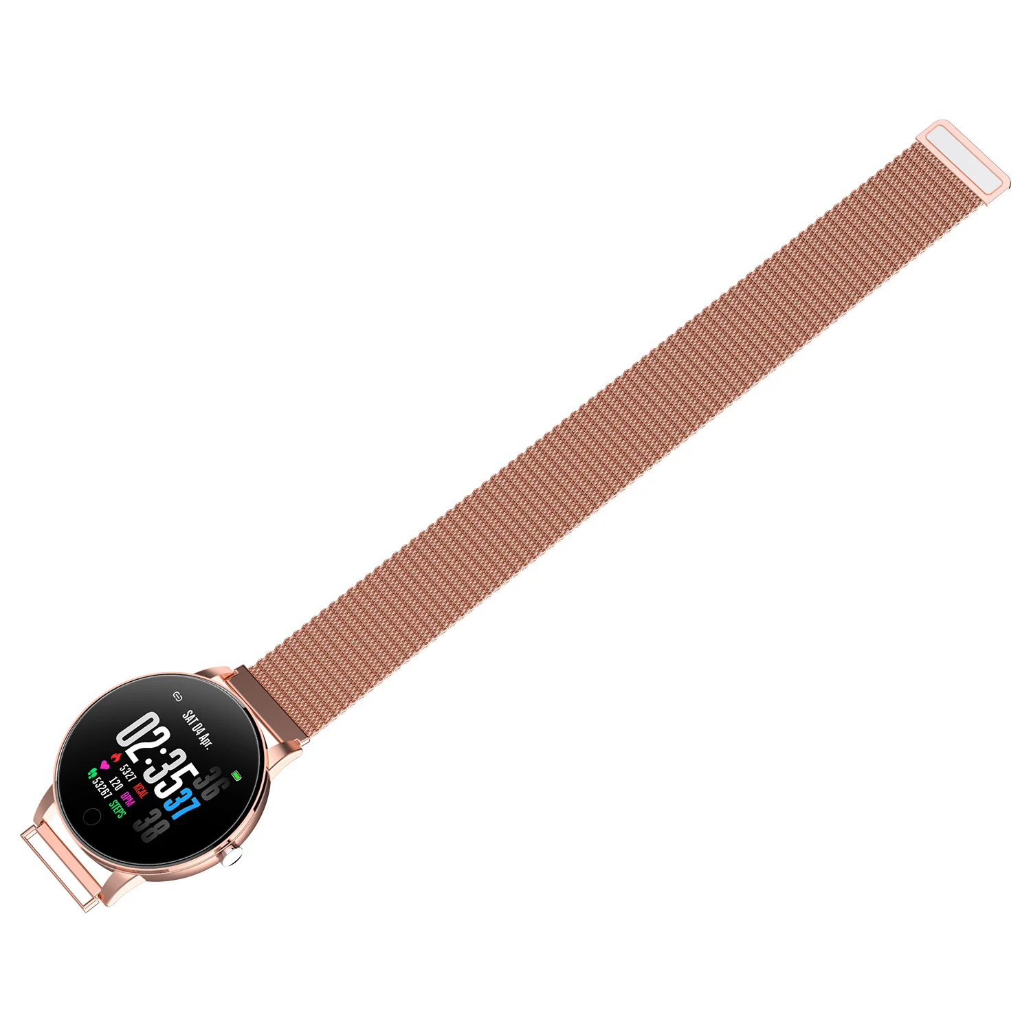 

Fitness Tracker Bracelet IP68 Android Smart Mobile Watch Gold with Heart Rate Monitor
