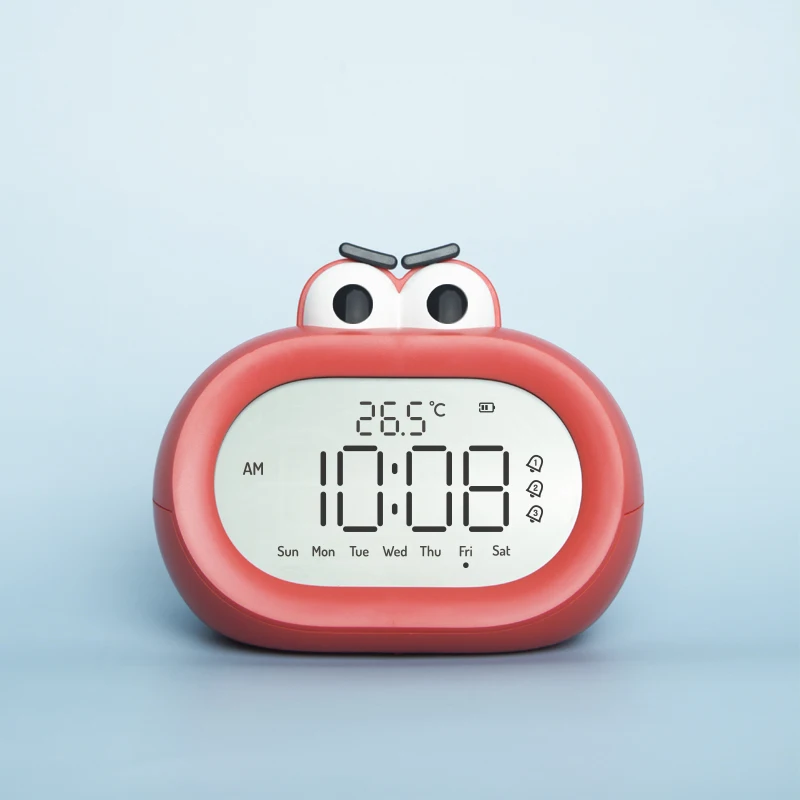 
Cute monkey small clock christmas electric pet happy cartoon funny alarm clock for student kid baby 