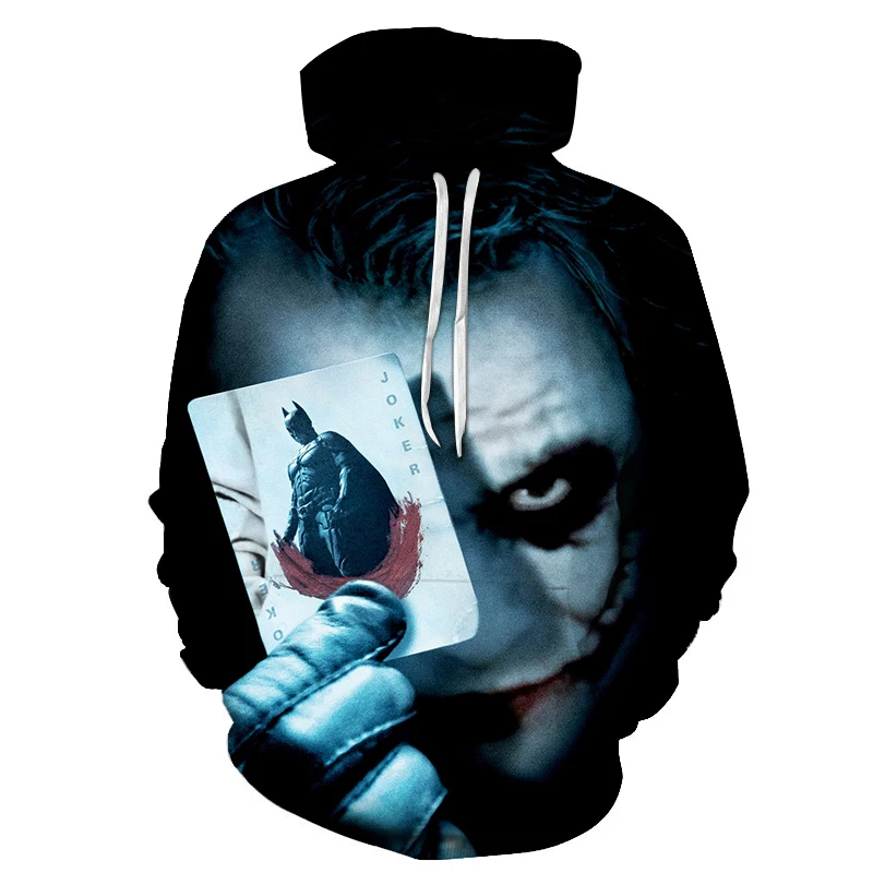 

New Autumn Halloween Fashion Casual 3D sweater hoodie clown print European and American couple hooded Hoodies, Multi