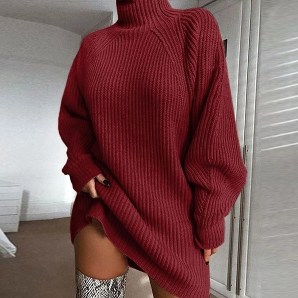 

Sweater Skirt Girls' Dresses Knitted Bottoming One Piece Casual Women