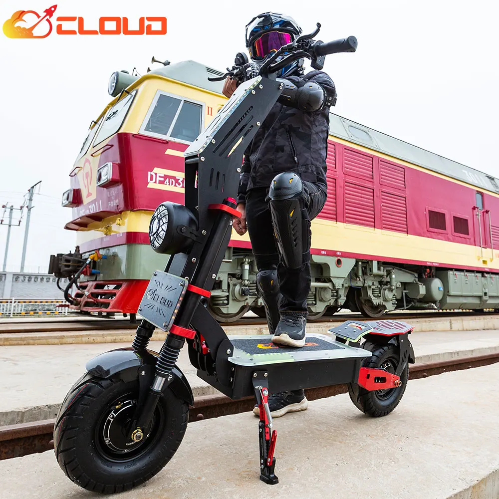 

CLOUD 13inch off road electric scooter dual motor 8000W foldable two wheel electric scooters powerful adult e scooter