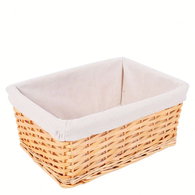 

2019 New Design Organize Storage Empty Gift Wicker Rattan Basket, Natural