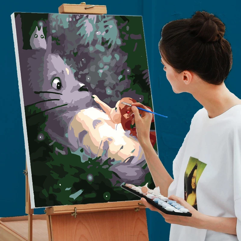 

Dropshipping Home Decoration Toroto Oil Painting Kit Painting by Numbers for Adults Canvas Digital Printing Animal Modern 1 Set