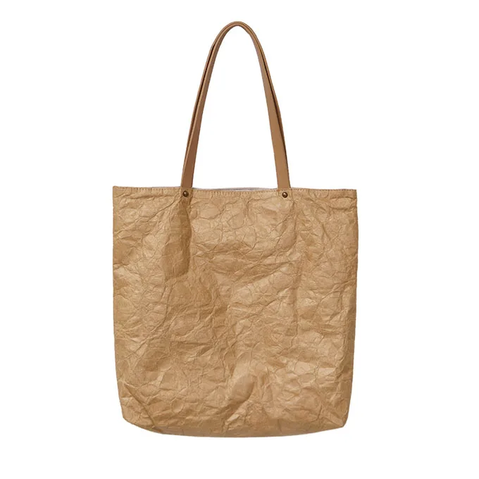 

Personalised Customized natural washable paper bag waterproof shopping tote bags tyvek bag