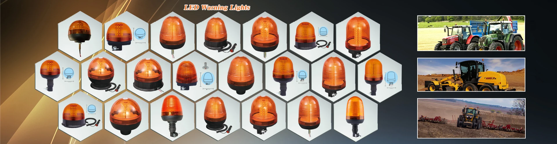 New Popular Vehicle strobe warning lights high power 10-110V LED beacon SMD5730 LED warning lights