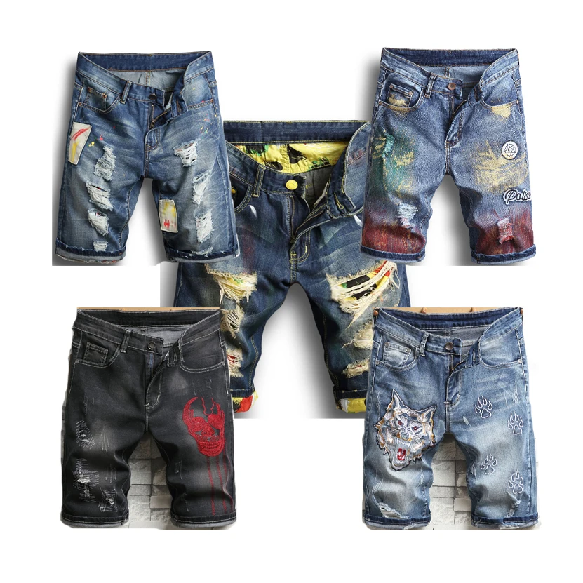 

AIXI new arrival custom designs jeans shorts men denim pant