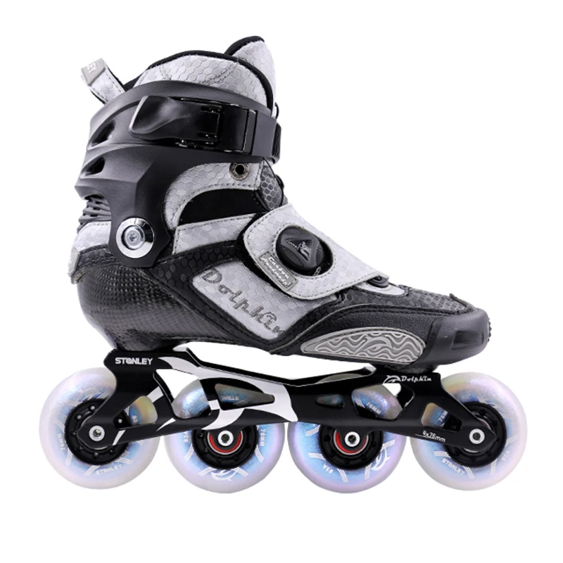 

Professional inline skates roller skates wholesale High quality custom outdoor carbon fiber free inline speed skates, Black, blue, etc.