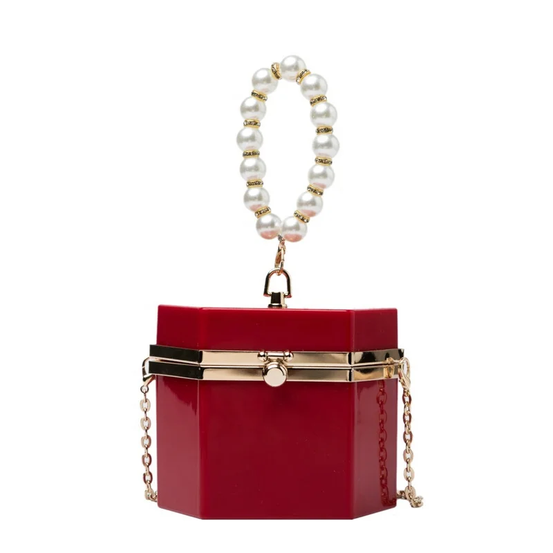 

2021 Summer Candy Jelly Woman Purse Bag Cross Chain Shoulder Top Pearl Handle Bags Women High Quality PVC Hand Bags Ladies