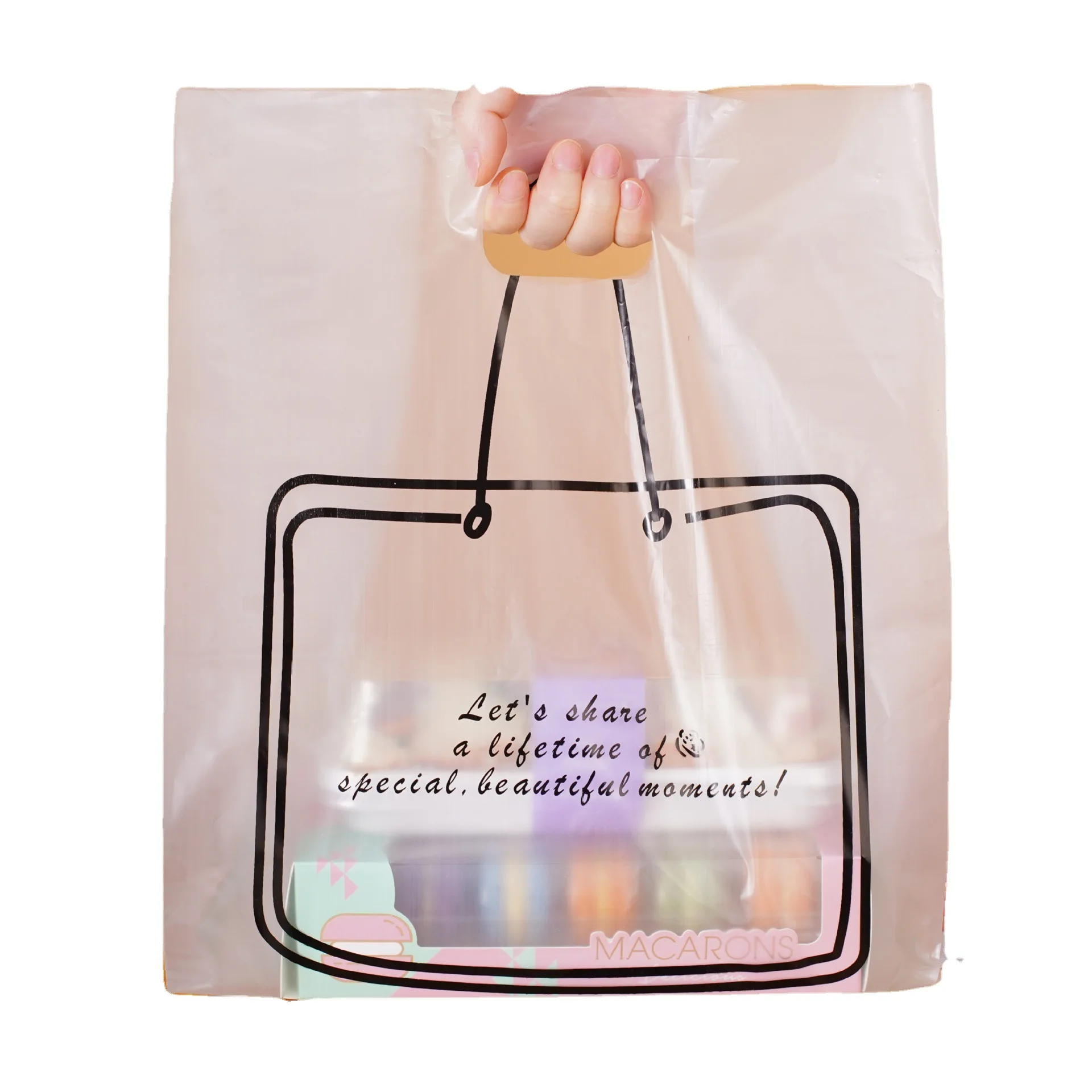 

MU Good Quality Plastic Shopping Bags Packing Plastic Bags Transparent Bread Bag