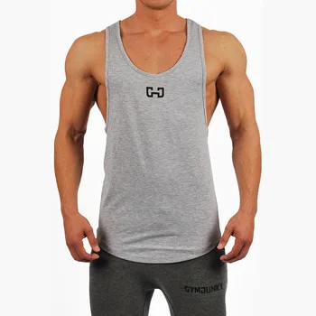 

Custom Logo Wholesale 100%Polyester Cotton Printing Design Bodybuilding Fitness Mens Gym Men Tank Tops