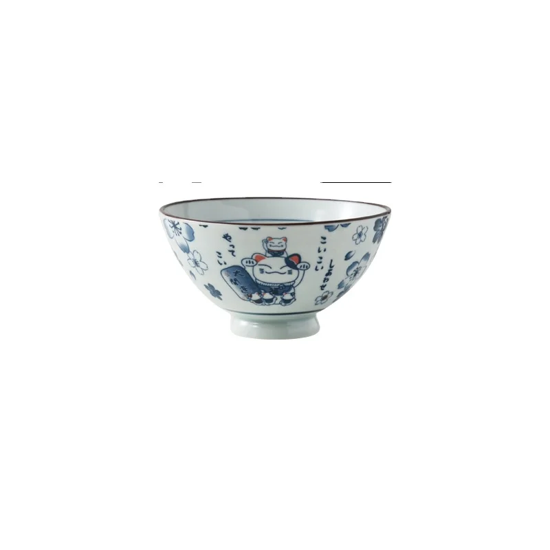 

Professional Cheap  Beckoning Cat Bowl Wholesale China Dinner Sets Design Bowl