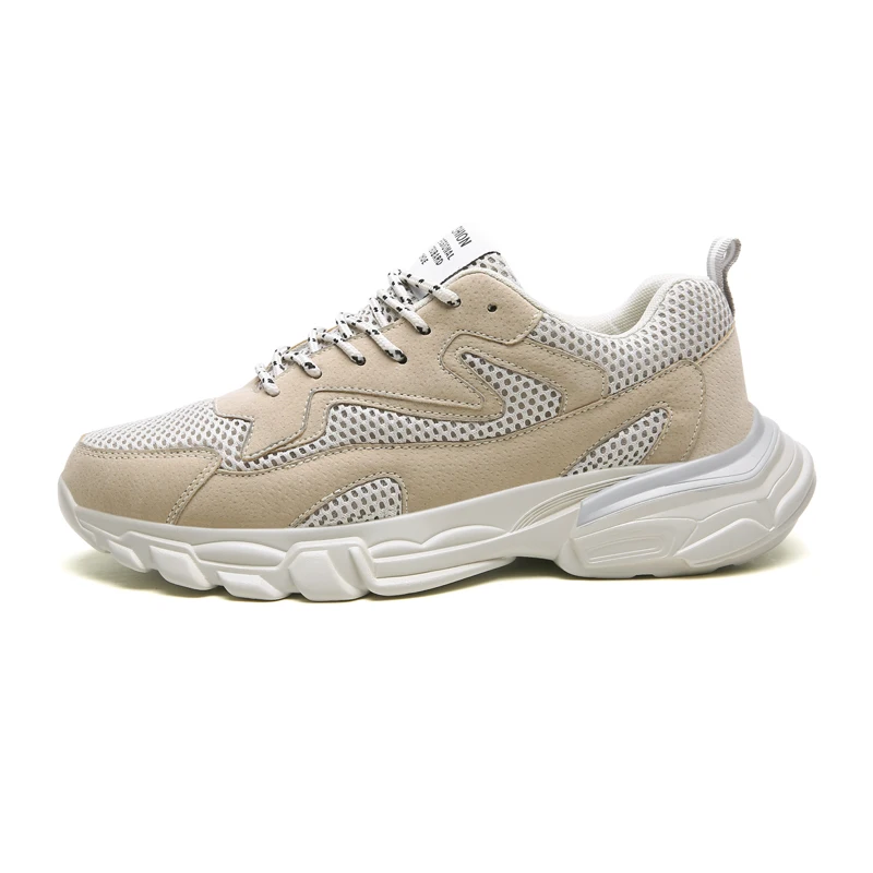 

2019 factory direct selling low price elegant mesh breathable sport shoes custom men running sneakers, Grey,white ,beige
