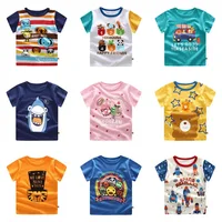 

Short-sleeved T-shirts for Summer Cartoon Boys and Girls Made in Yiwu, China toddler boys clothing kids boutique clothing