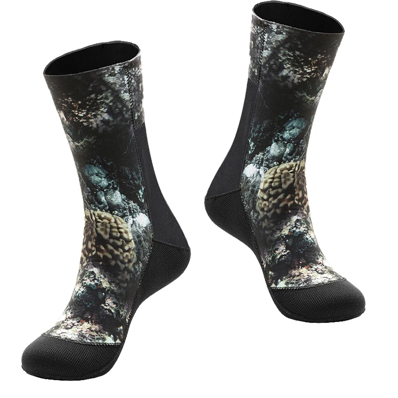 

Divestar neoprene socks ,Custom 3mm 5mm camo diving socks, Camo design