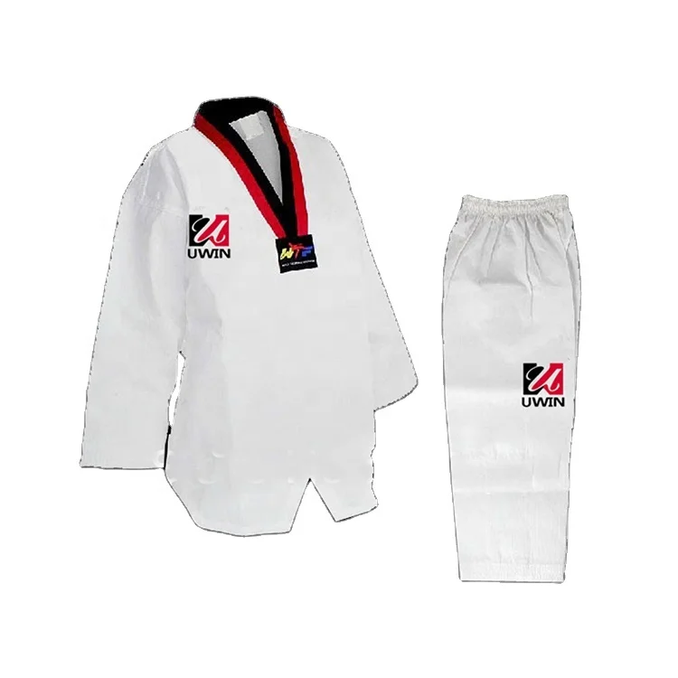 

WTF Taekwondo Uniform Korea dobok taekwondo uniforms with Special Fabric, White