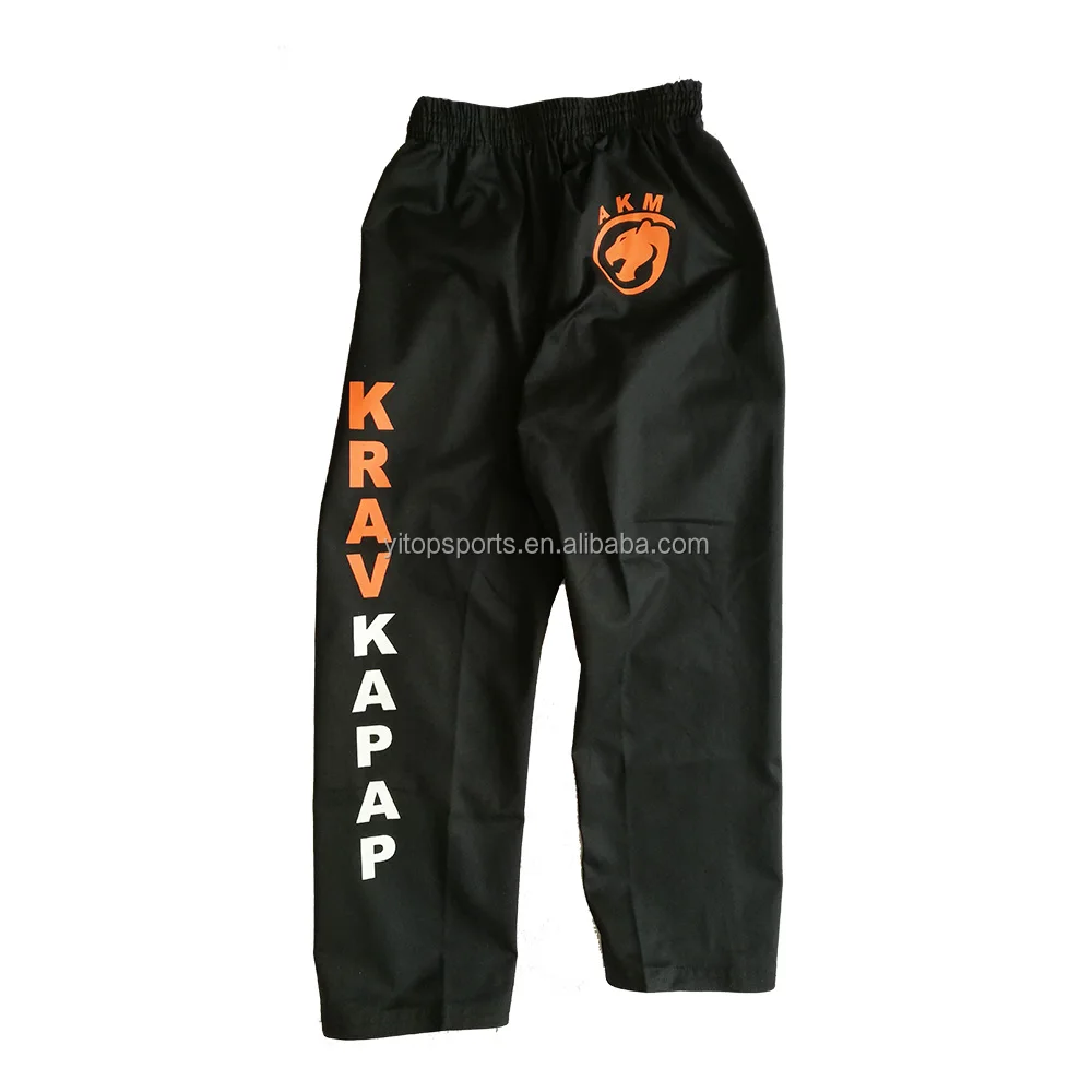High Quality Martial Arts Black Karate Pants Martial Art Training Pants