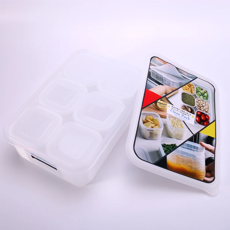 

New Product Design Polypropylene Transparent Storage Crisper Plastic Food Container, White