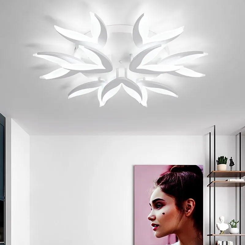 Creative shape indoor led ceiling light acrylic led ceiling mount light with remote control led lighting for living room