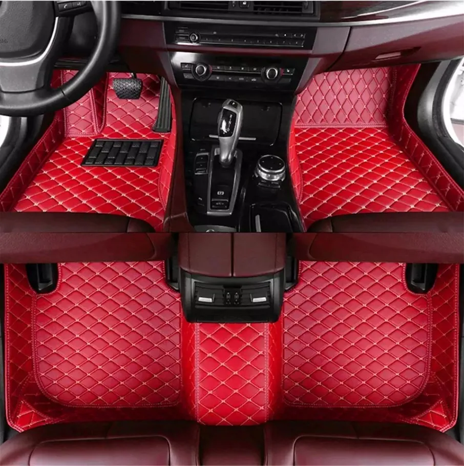 

Muchkey Hot Pressed 5D for Honda Accord Ninth Gen 2014 2015 2016 2017 Luxury Leather Car Floor Mats