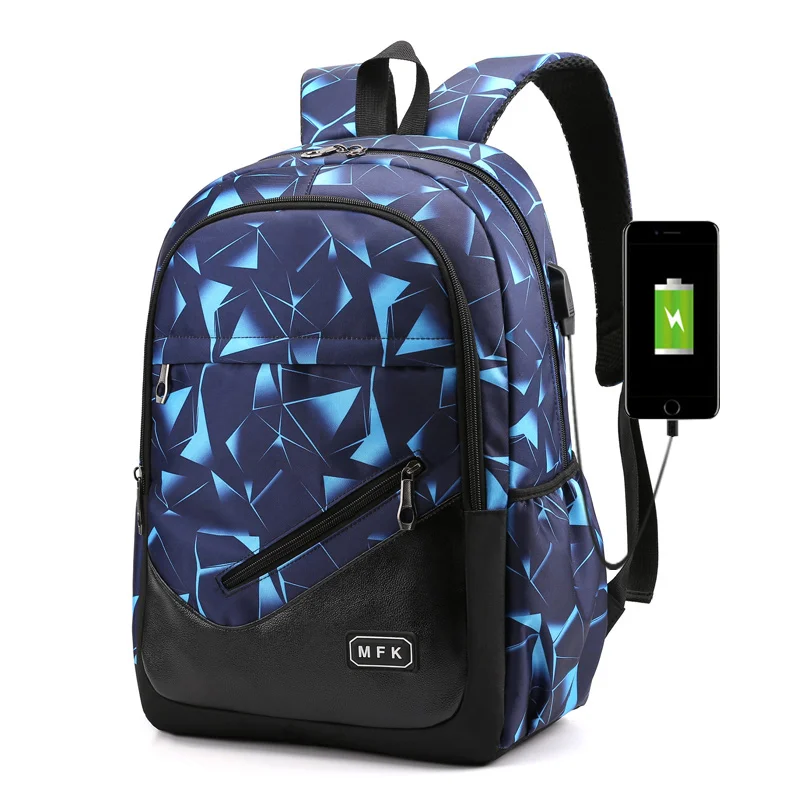 

OMASKA 2020 wholesale oem zaino custom usb backpacks printed kids school bags, Black/gray/blue/red