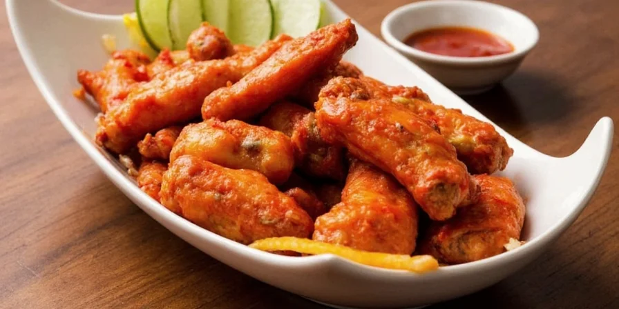 World map with spicy wing styles marked on each region