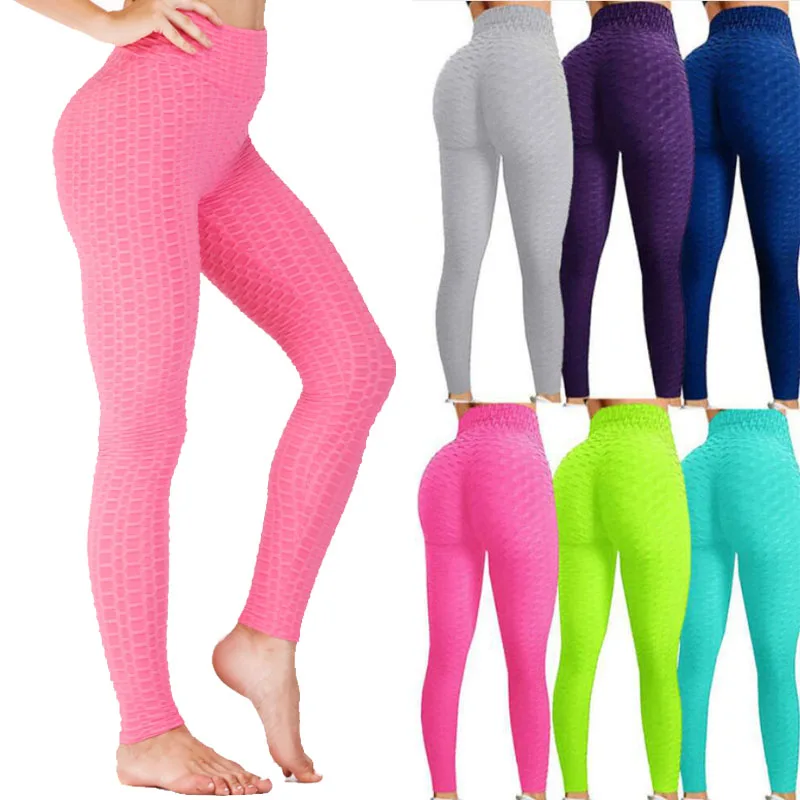 

OEM 2021 Viral Tiktok Leggings Cellulite Tissis Peach Butt Yoga Pants High Waist Fitness Leggings Women Workout Push Up Legging