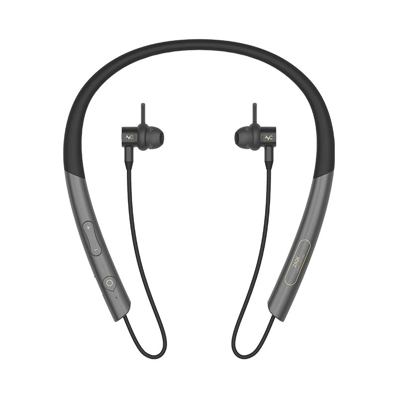 

Universal neckband headphones retractable earbuds,auto answer on earbud, BT 5.0 IPX7 Waterproof 24 Hours Playtime