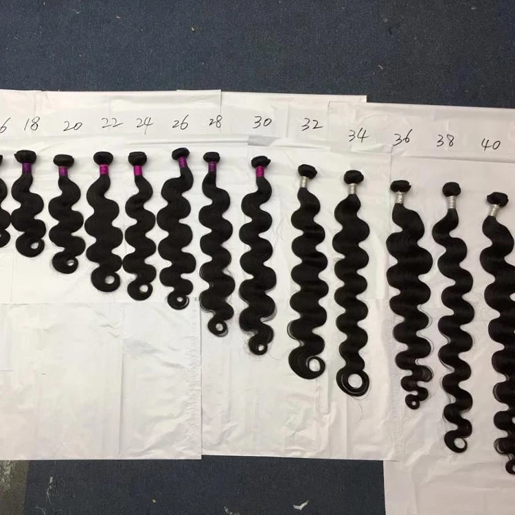 Amara cuticle aligned raw virgin hair human hair extensions in warehouse