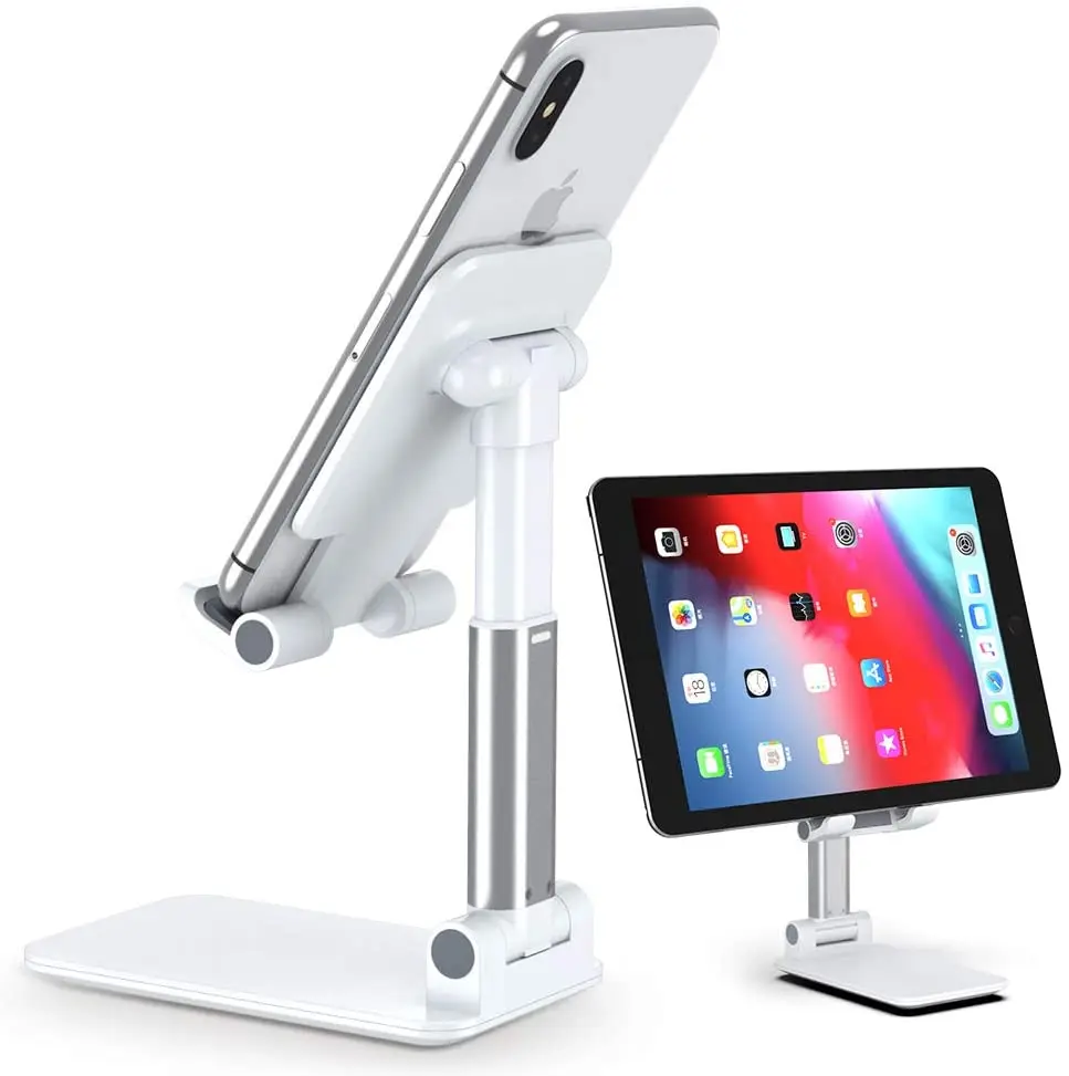 

2021 Amazon Mobile Phone Tablet Desk Holder Stand Cellphone Holder Stand Mobile Holder Stand, Black, white, pink, green