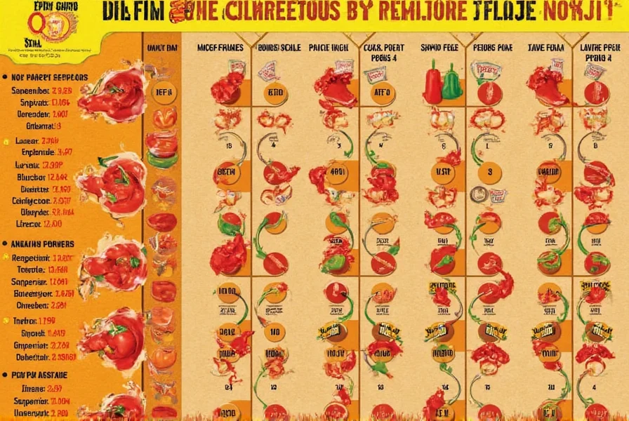 Spicy Peppers Chart