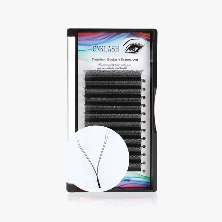 

CNK 2D Mink Lashes Extensions Super Black 0.05 0.07 YY Eyelashes Crisscross Y Shape Lashes