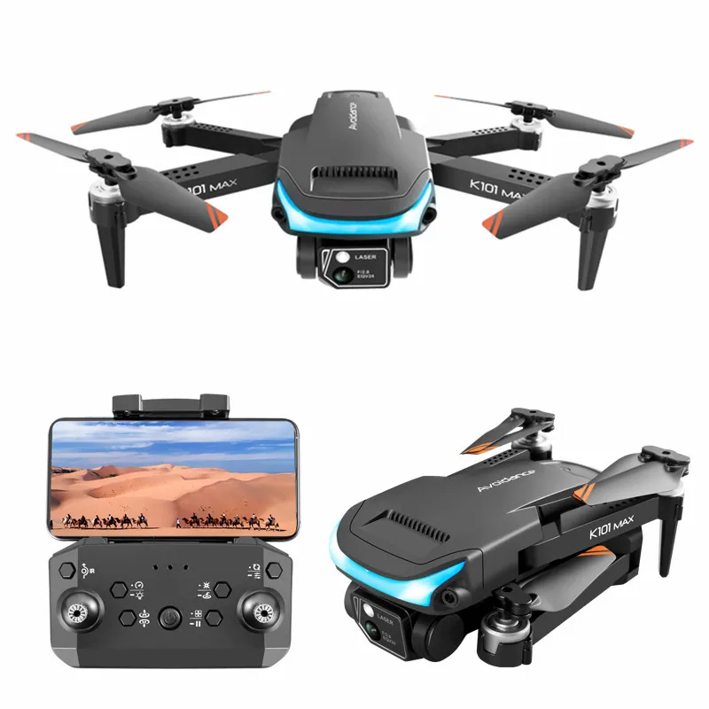 

Drone K101 Max Mini Drones With Dual 4K HD Camera Optical Flow 3-sided Obstacle Avoidance Localization RC Quadcopter Toys Gifts