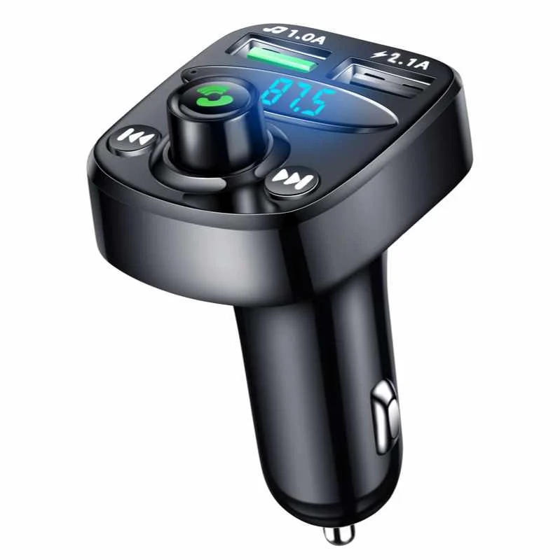 

Car Accessories On-board Blue5.0tooth FM transmitter dual USB CAR CHARGER MP3 player