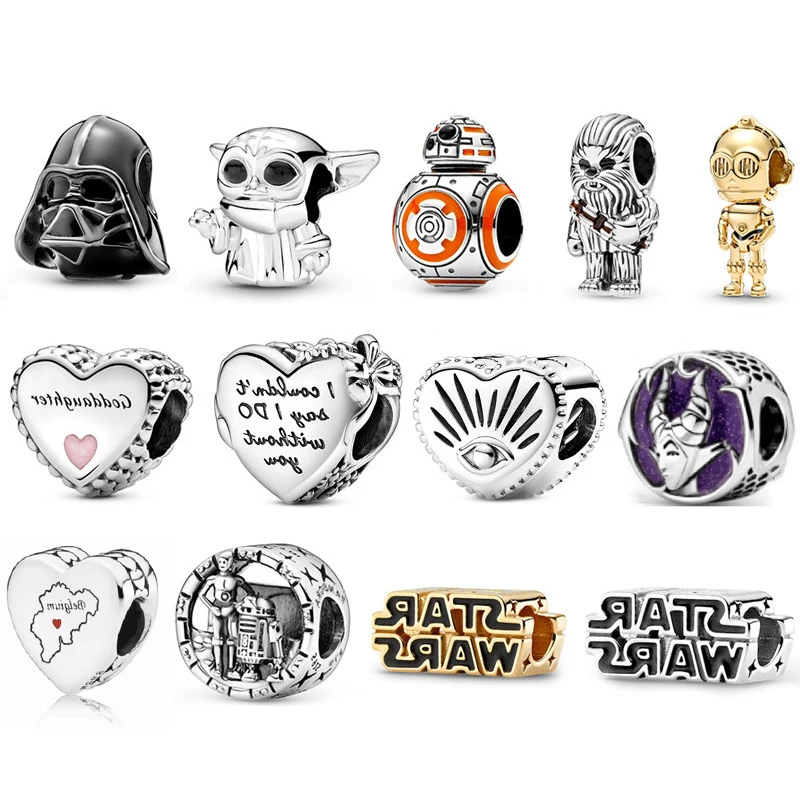 

2020 new fashion S925 sterling silver charm P silver beads
