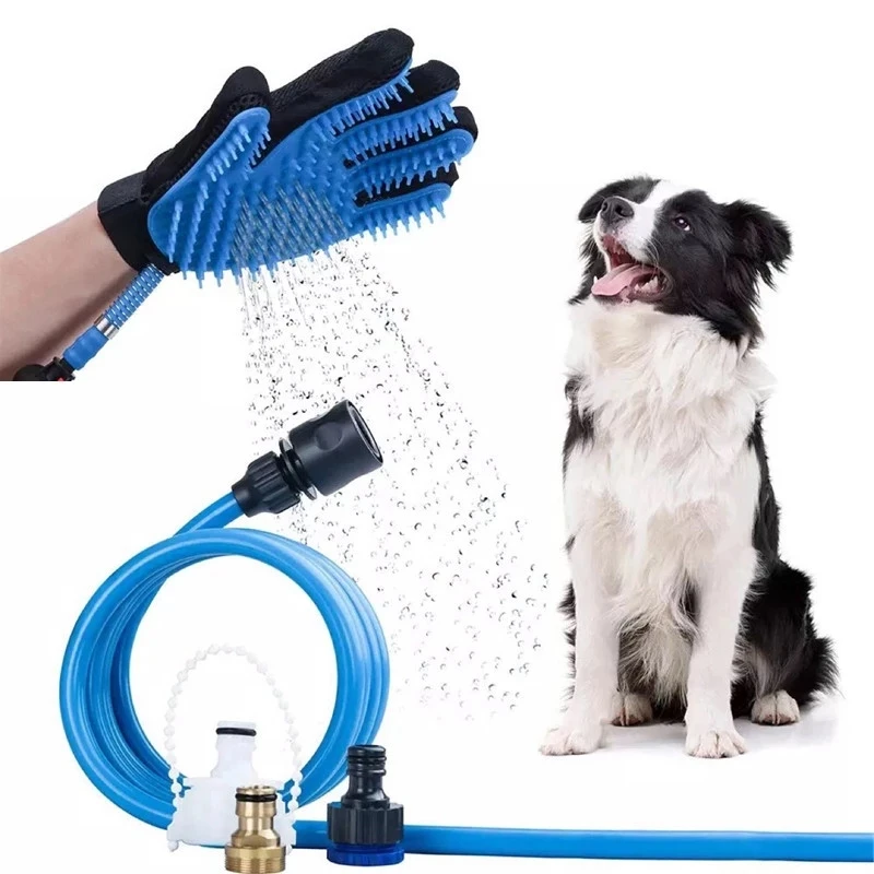 

2021 New Multi-function Pet Product Bathing Massage Shower Spray Tool, Dog Shower Brush, Pet Grooming Glove