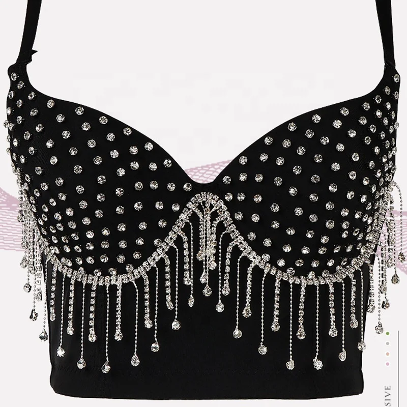 

2020 Luxury rhinestone sexy lingerie tank tops bra underwear sexy lingerie bodysuit, Accept customized