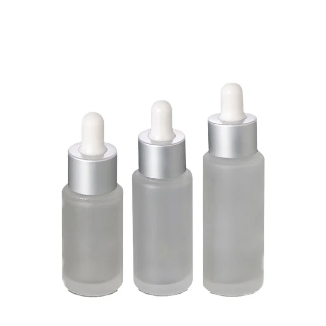 

Frosted round 20ml 25ml 30ml glass dropper bottles wholesale