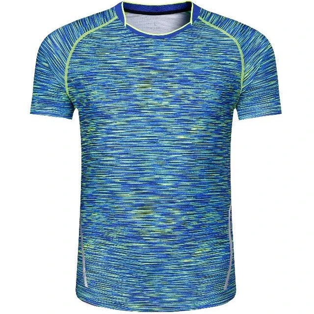 

Unisex Quick Dry Running T-Shirts Fitness Short Sleeve Compression Shirts Bodybuilding Gym T-Shirt Men's Soccer Sportswear, Customized color