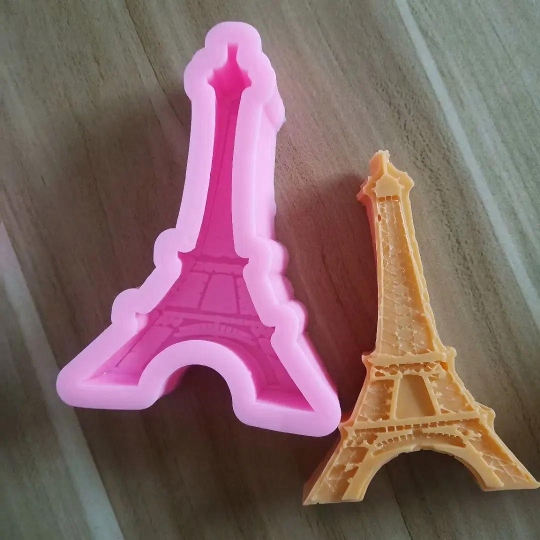 1x Torre Eiffel de silicona Fondant Mould molde decoración de la torta DIY SP 
