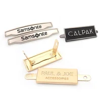 

High quality bag accessories custom metal logo labels custom metal label for handbags