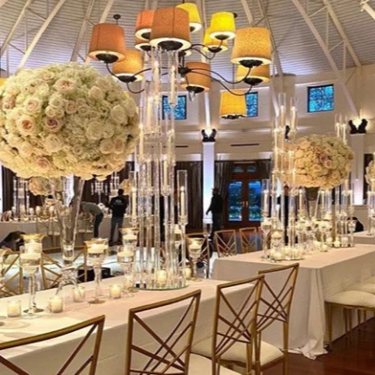 

DEXI for wedding table decoration crystal candle holder