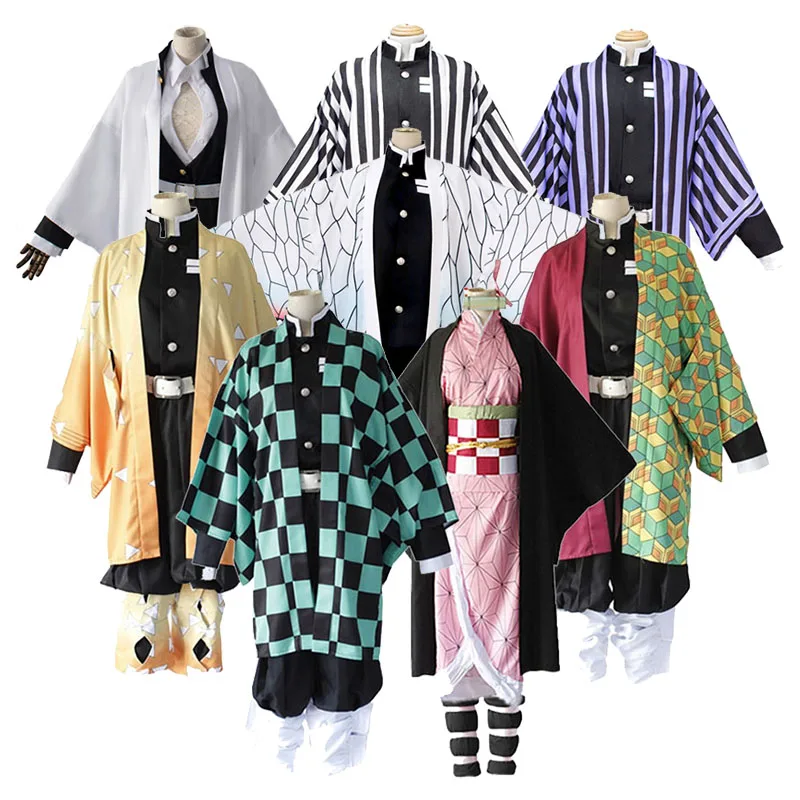 

Anime Slayer Cosplay Costume Kimetsu no Yaiba Kamado Tanjirou Kamado Nezuko Agatsuma Zenitsu Tomioka Giyuu Cosplay Costume