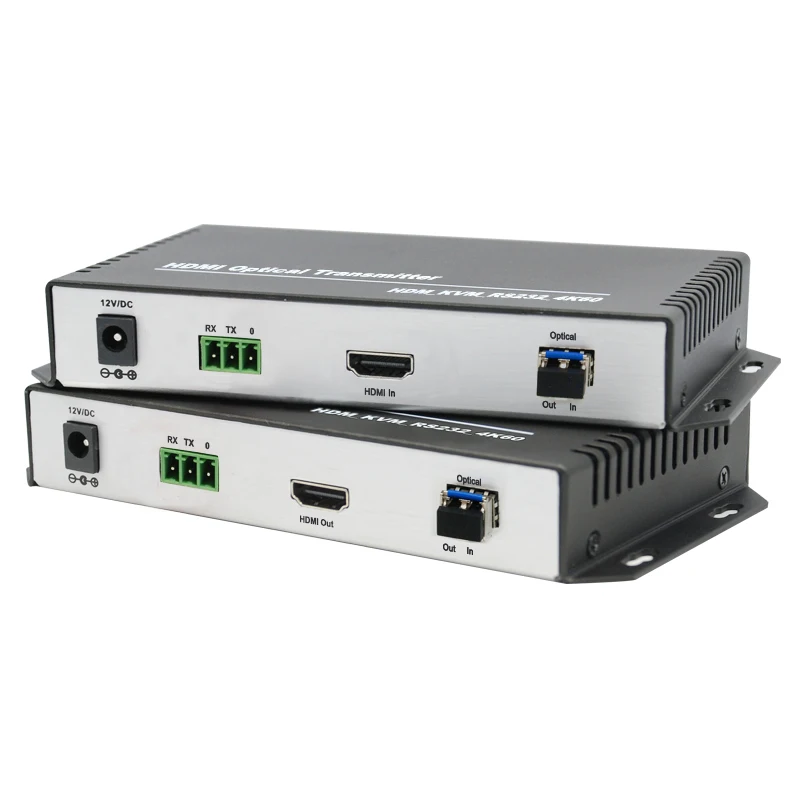 

OEM ODM 4K HDMI KVM Optical Extender with LC/USB/RS232 HDMI to Optical Fiber Extender