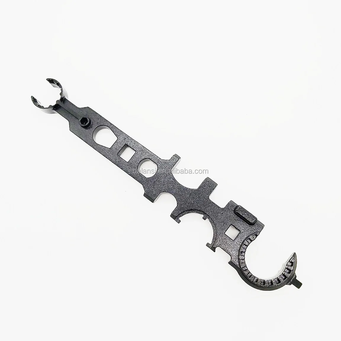 

AR 15 M4 Combo Wrench Tool AR15 Combo Armorer's multi functioned Wrench Tool for handguard muzzle barrel lock ring nut buffer, Black