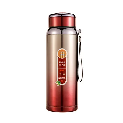 

Custom LOGO 304 stainless steel thermos cup large capacity outdoor sports water bottle, Black,red,blue,brown,champagne
